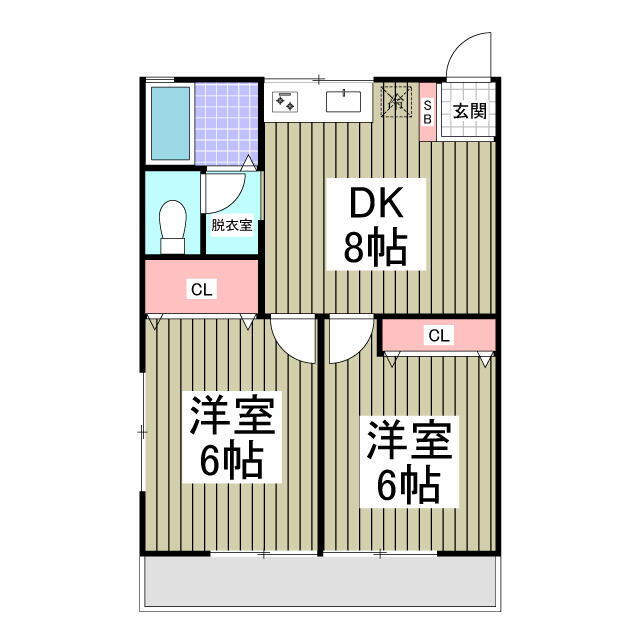 千葉県松戸市平賀 北小金駅 2DK アパート 賃貸物件詳細
