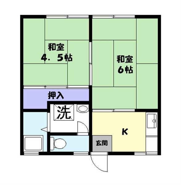 パナハイツいしい 2階 2K 賃貸物件詳細