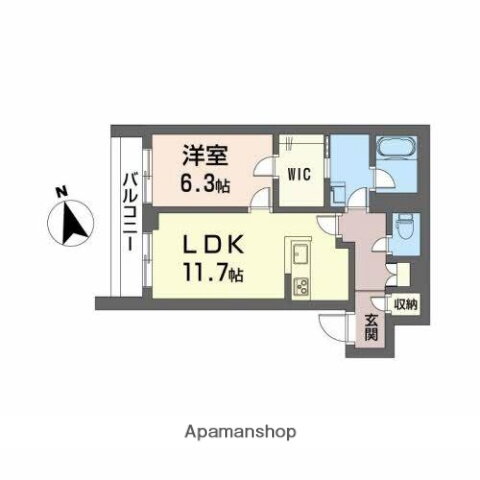 ピュア　ハーモニー 3階 1LDK 賃貸物件詳細