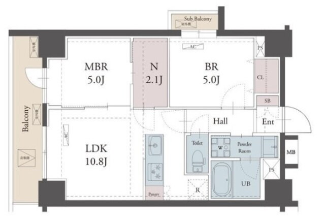 ラグゼナ町屋 11階 2LDK 賃貸物件詳細