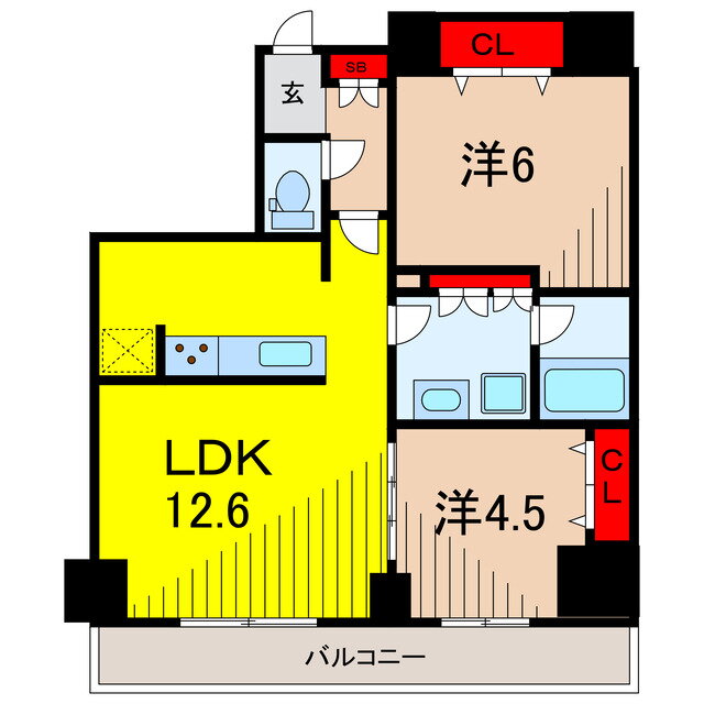 東京都足立区東和５ 北綾瀬駅 2LDK マンション 賃貸物件詳細