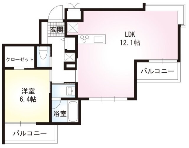 レアルタウン湘南 3階 1LDK 賃貸物件詳細