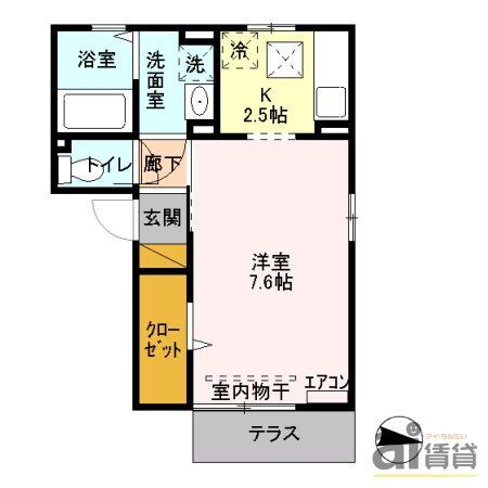 埼玉県鶴ヶ島市共栄町 若葉駅 1K アパート 賃貸物件詳細