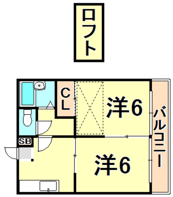 兵庫県伊丹市高台３ 伊丹駅 2DK アパート 賃貸物件詳細