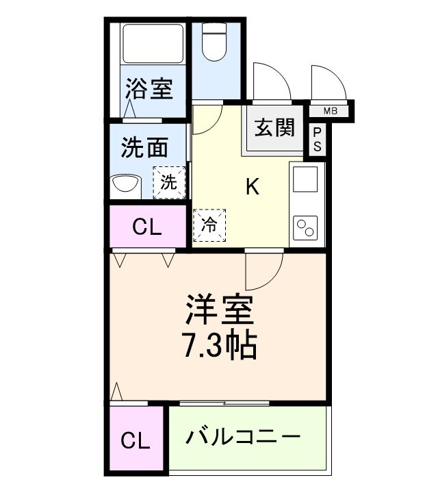 Ｌｏｔｕｓ　Ｖｉｓｔａ　Ｉｚｕｍｉ 3階 1K 賃貸物件詳細