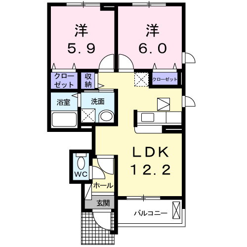 長野県長野市篠ノ井布施五明 篠ノ井駅 2LDK アパート 賃貸物件詳細