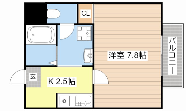 滋賀県長浜市列見町 長浜駅 1K アパート 賃貸物件詳細