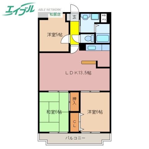 三重県松阪市末広町２ 松阪駅 3LDK マンション 賃貸物件詳細