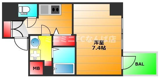 大阪府大阪市中央区谷町６ 松屋町駅 1K マンション 賃貸物件詳細