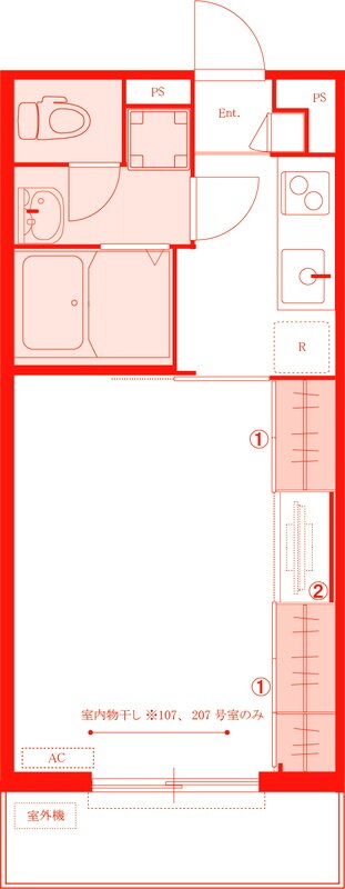 神奈川県横浜市港北区新羽町 新羽駅 1K マンション 賃貸物件詳細