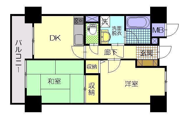 秋田県秋田市中通５ 秋田駅 2DK マンション 賃貸物件詳細