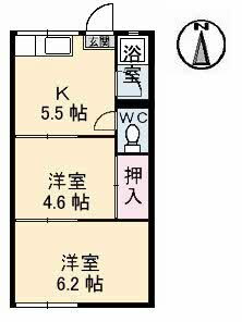 グレンズコテイジ 2階 2K 賃貸物件詳細