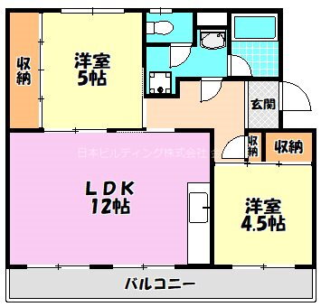 ヴィラナリー千代田９号棟 3階 2LDK 賃貸物件詳細