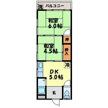 Ｍコーポ 1階 2DK 賃貸物件詳細