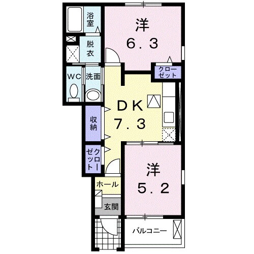 広島県東広島市西条町寺家 西条駅 2DK アパート 賃貸物件詳細