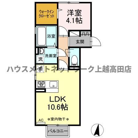 新潟県上越市木田１ 春日山駅 1LDK アパート 賃貸物件詳細