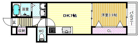 大阪府松原市西大塚１ 恵我ノ荘駅 1DK アパート 賃貸物件詳細