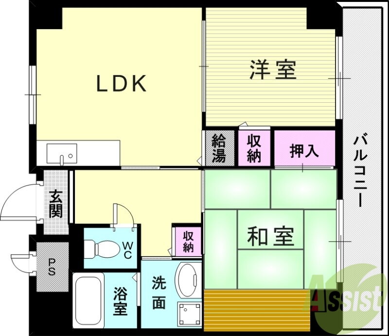 兵庫県明石市野々上３ 西明石駅 2LDK マンション 賃貸物件詳細