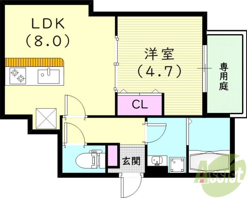 兵庫県西宮市東鳴尾町１ 東鳴尾駅 1LDK アパート 賃貸物件詳細