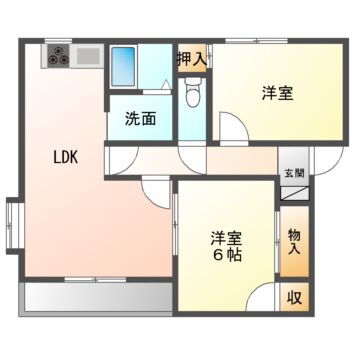 メゾン六甲 1階 3DK 賃貸物件詳細