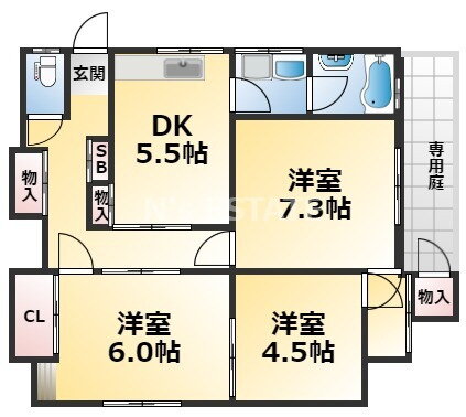 兵庫県神戸市長田区西山町４ 高速長田駅 3DK アパート 賃貸物件詳細