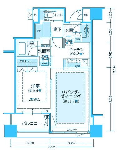 神奈川県横浜市中区弁天通３ 馬車道駅 1LDK マンション 賃貸物件詳細