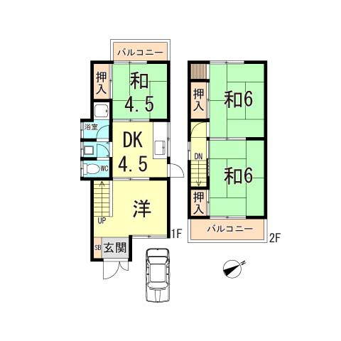 兵庫県神戸市垂水区旭が丘３ 山陽垂水駅 4DK 一戸建て 賃貸物件詳細