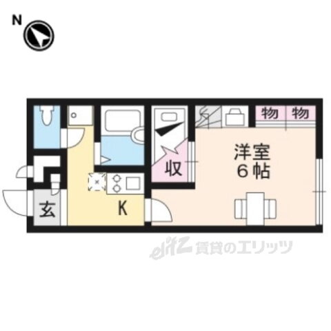 滋賀県東近江市中野町 太郎坊宮前駅 1K アパート 賃貸物件詳細