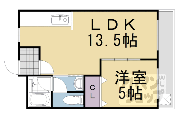 京都府長岡京市友岡１ 西山天王山駅 1LDK マンション 賃貸物件詳細