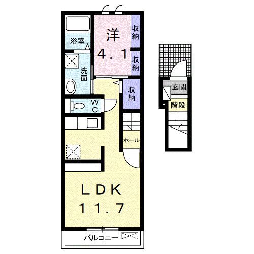 和歌山県御坊市名屋 西御坊駅 1LDK アパート 賃貸物件詳細