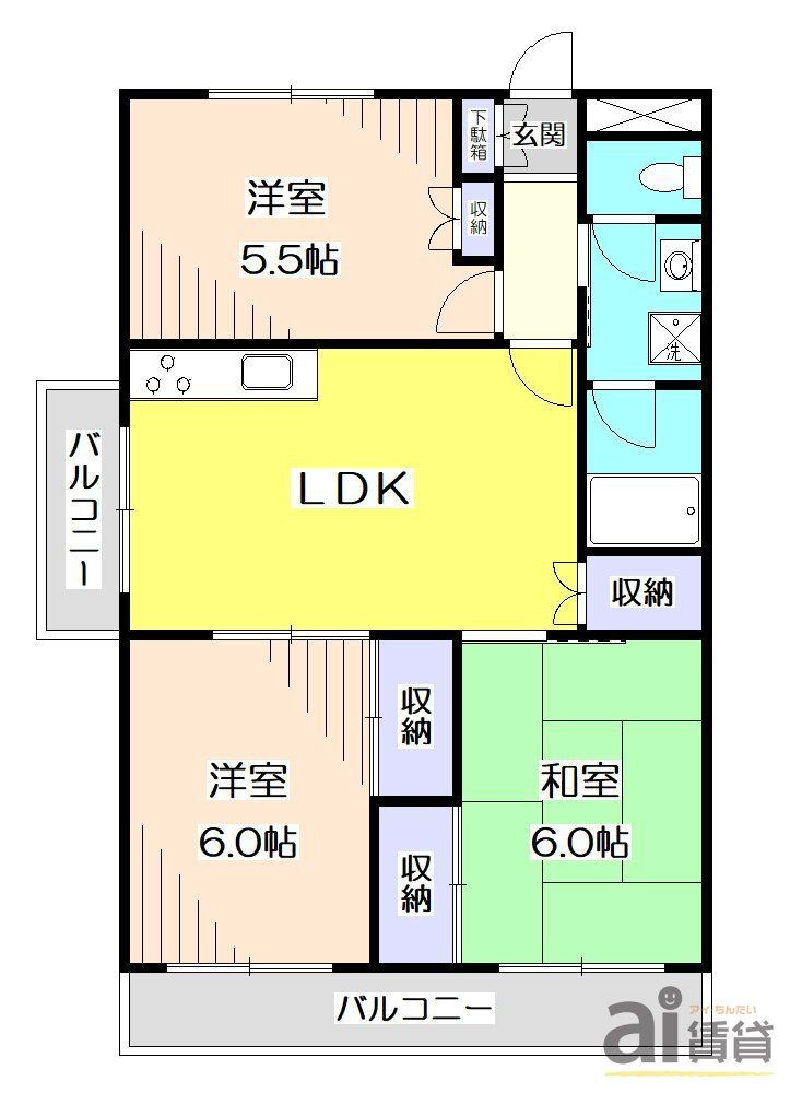 埼玉県所沢市北有楽町 航空公園駅 3LDK マンション 賃貸物件詳細