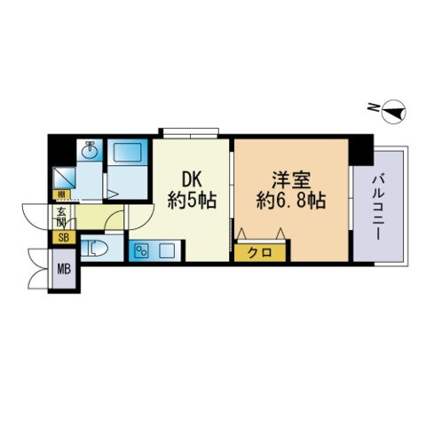 福岡県福岡市博多区美野島３ 博多駅 1DK マンション 賃貸物件詳細