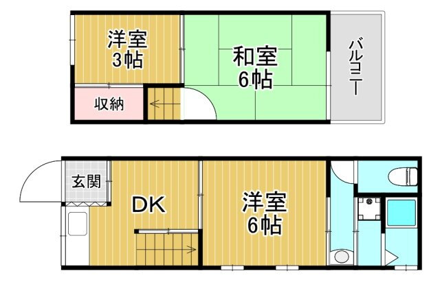 大阪府大阪市都島区内代町３ 野江内代駅 3K 一戸建て 賃貸物件詳細