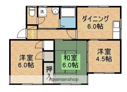 鹿児島県鹿屋市西原４ 3DK アパート 賃貸物件詳細