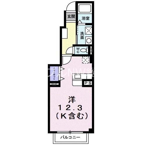 岡山県倉敷市中島 西富井駅 ワンルーム アパート 賃貸物件詳細