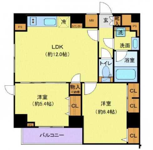 東京都北区東田端１ 田端駅 2LDK マンション 賃貸物件詳細