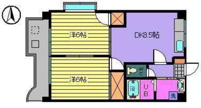 愛媛県松山市北立花町 石手川公園駅 2DK マンション 賃貸物件詳細