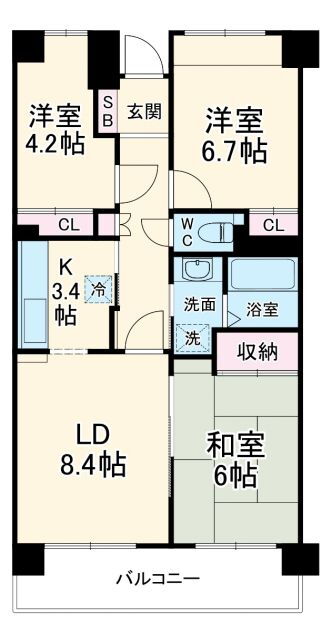 千葉県市川市妙典６ 妙典駅 3LDK マンション 賃貸物件詳細