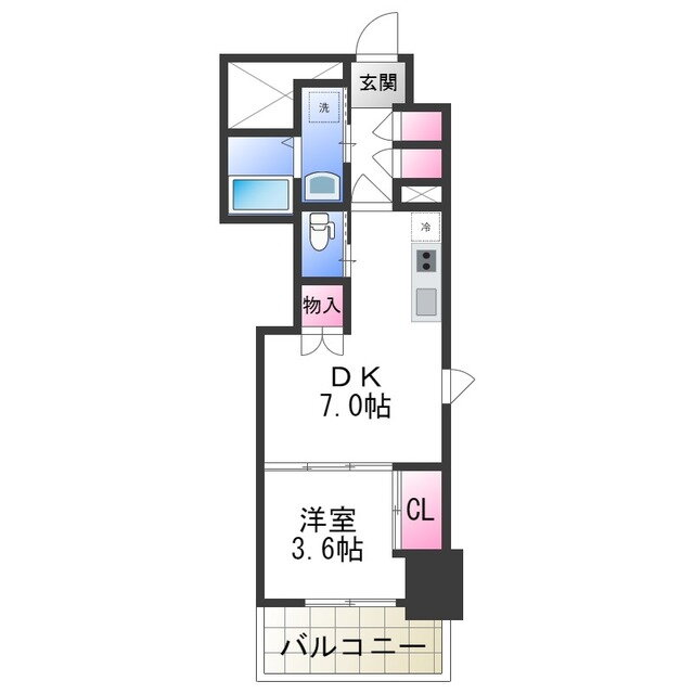大阪府堺市北区常磐町３ 北花田駅 1DK マンション 賃貸物件詳細