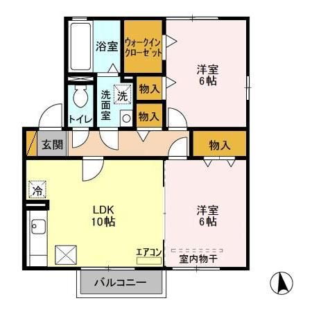 茨城県土浦市中高津１ 土浦駅 2LDK アパート 賃貸物件詳細