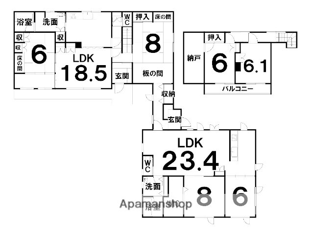 北海道河東郡音更町緑陽台北区 帯広駅 6SLDK 一戸建て 賃貸物件詳細