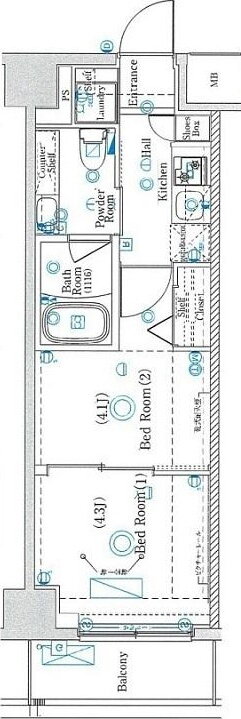 東京都板橋区本町 板橋本町駅 2K マンション 賃貸物件詳細