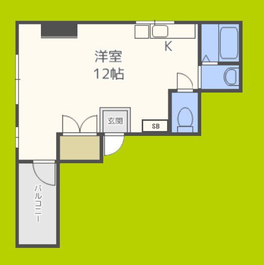 ロイヤルハイツ加賀屋 2階 ワンルーム 賃貸物件詳細