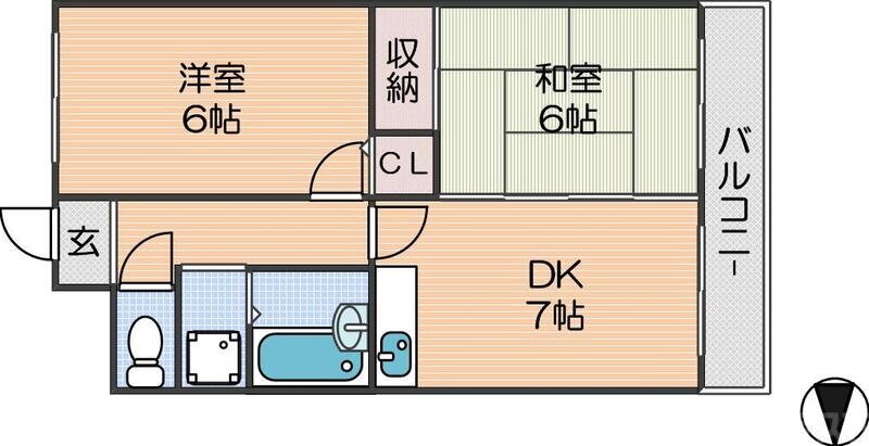 大阪府大阪市西成区潮路１ 岸里駅 2DK マンション 賃貸物件詳細