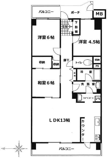 千葉県船橋市海神町南１ 西船橋駅 3LDK マンション 賃貸物件詳細