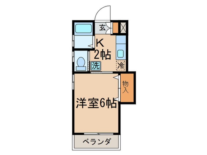 埼玉県新座市栗原６ ひばりヶ丘駅 1K アパート 賃貸物件詳細