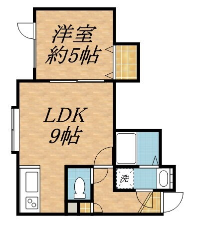 北海道札幌市白石区平和通１６丁目北 平和駅 1LDK アパート 賃貸物件詳細