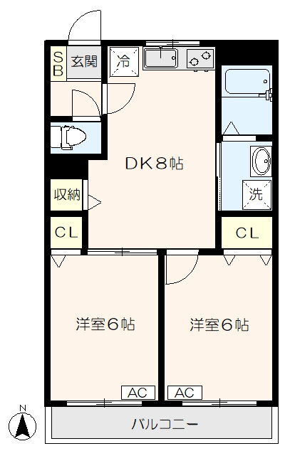 東京都練馬区豊玉北３ 桜台駅 2DK マンション 賃貸物件詳細