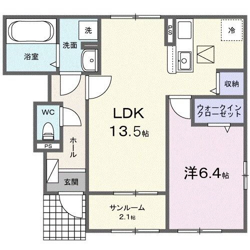 メゾン・フレーシュ 1階 1LDK 賃貸物件詳細