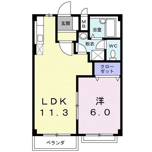 栃木県下野市小金井５ 小金井駅 1LDK アパート 賃貸物件詳細